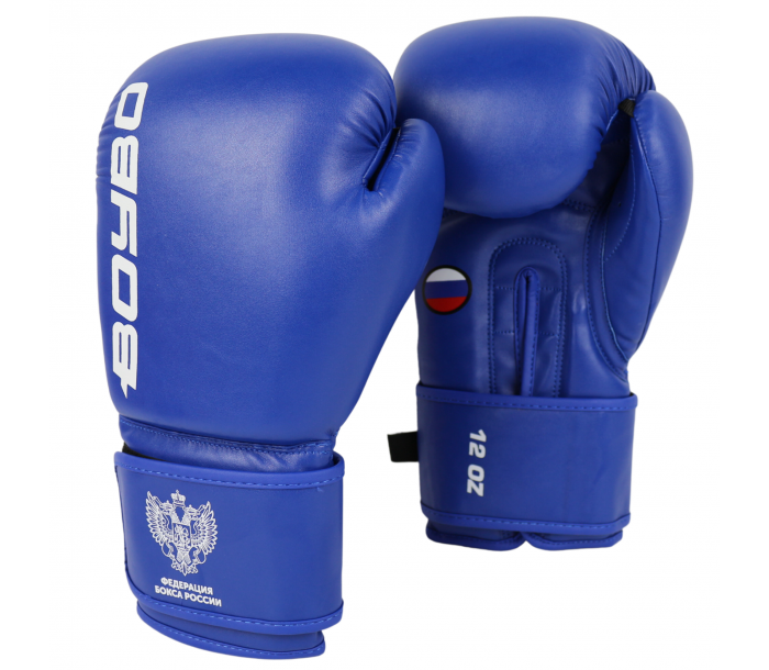 Перчатки боксерские "BoyBo" TITAN,IB-23 (одобрены ФБР),10oz синий